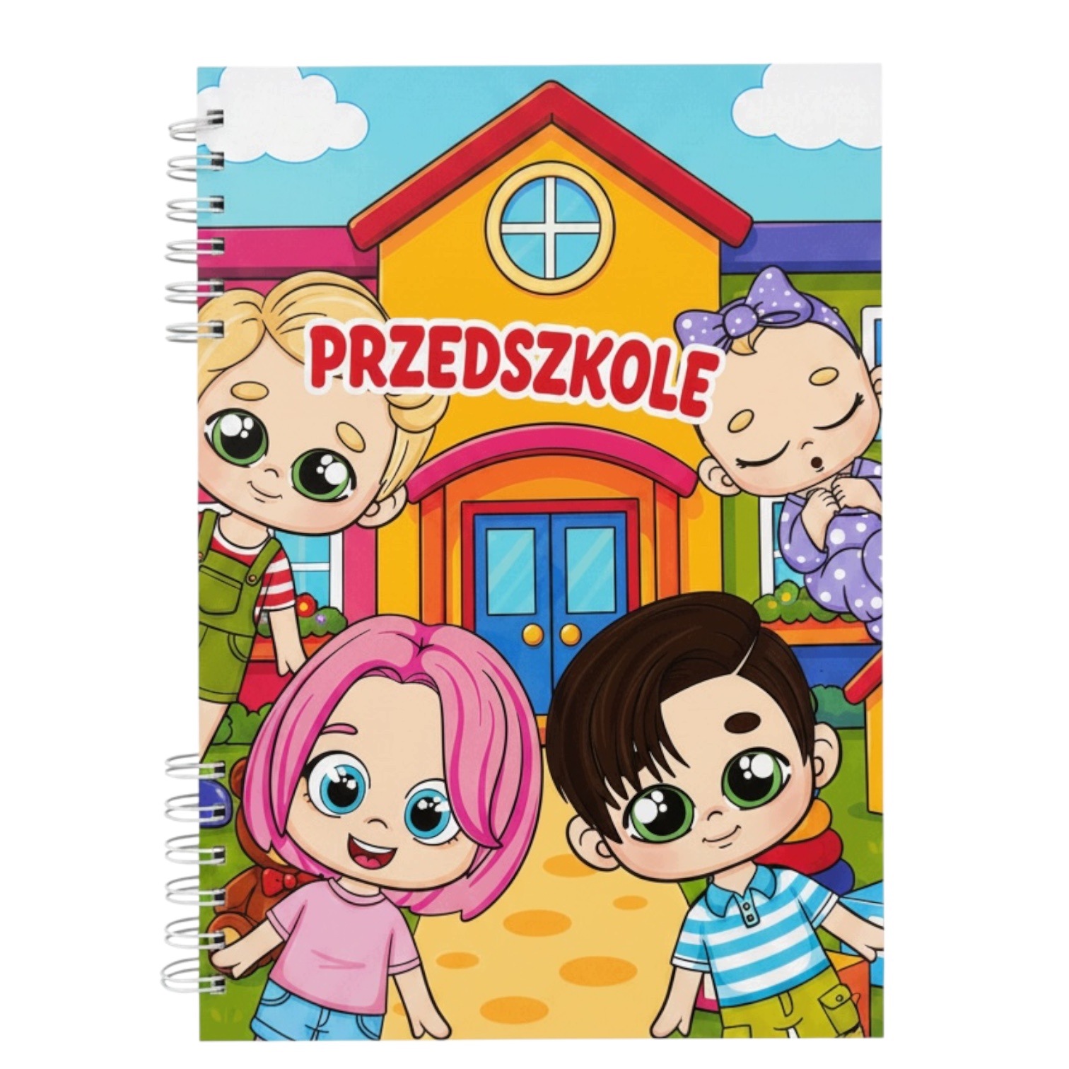 Předškolní kniha na suchý zip, album ve formátu A4