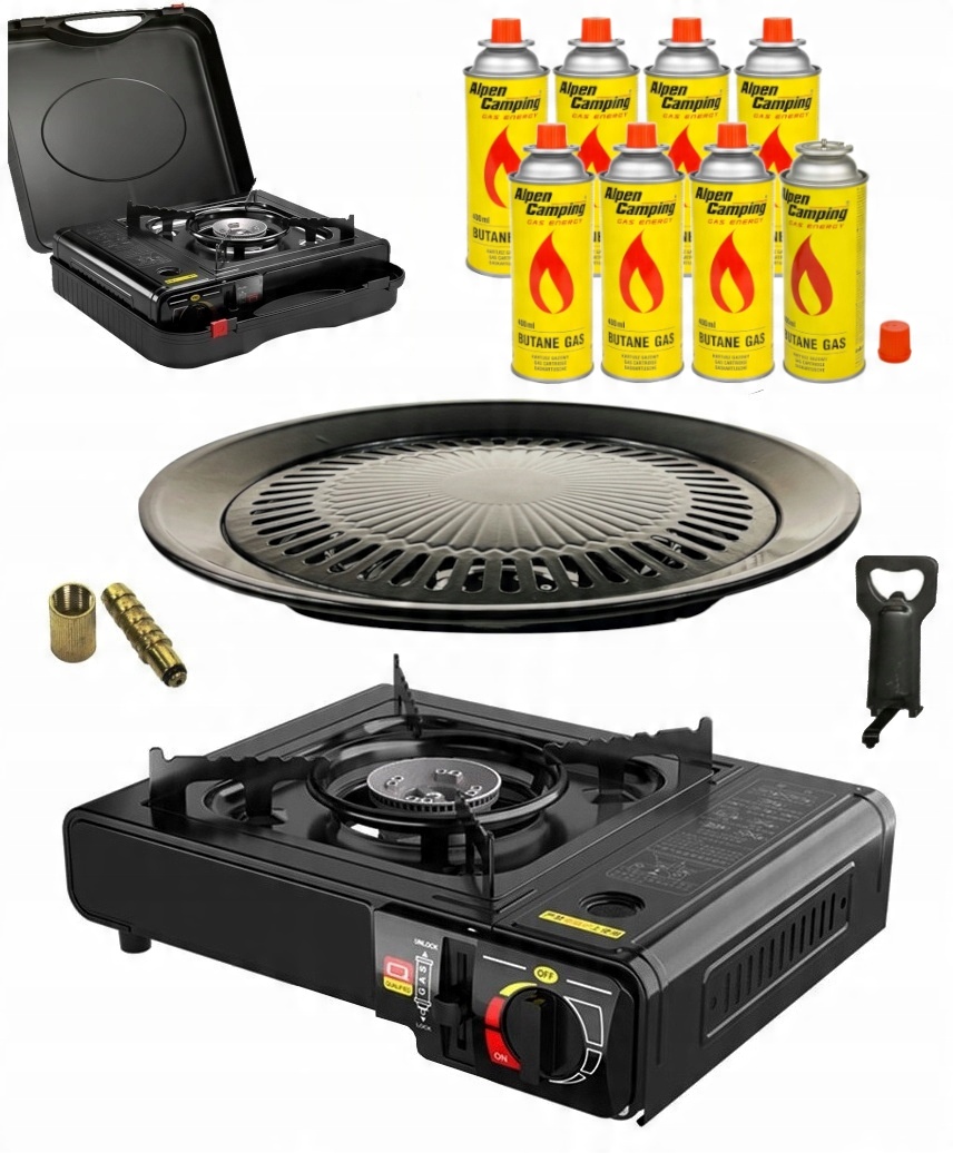 

Kuchenka Turystyczna Gazowa Grill 8xGAZ 3w1
