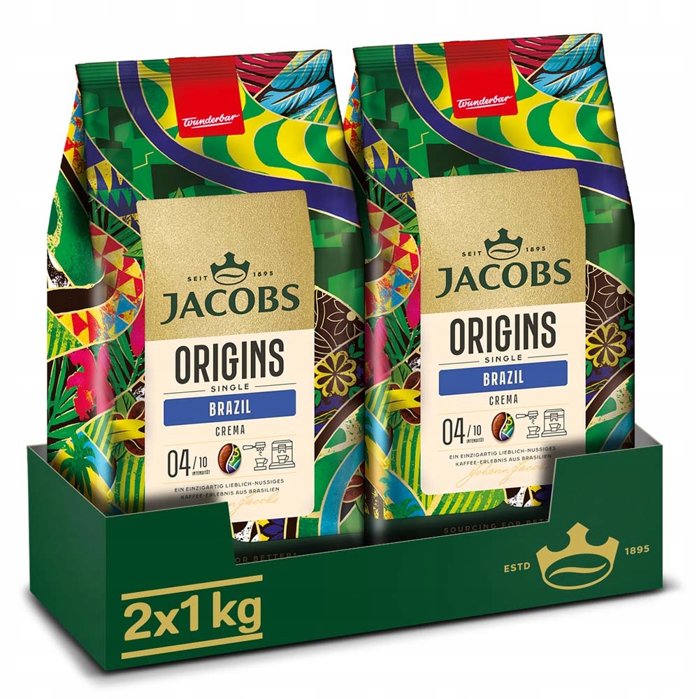 Kawa ziarnista Jacobs Mix Origins Single Brazil 2kg