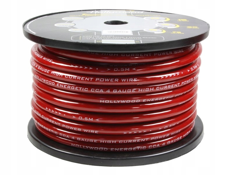 

Hollywood PCY4 Kabel Przewód Zasilający 21mm2 4GA