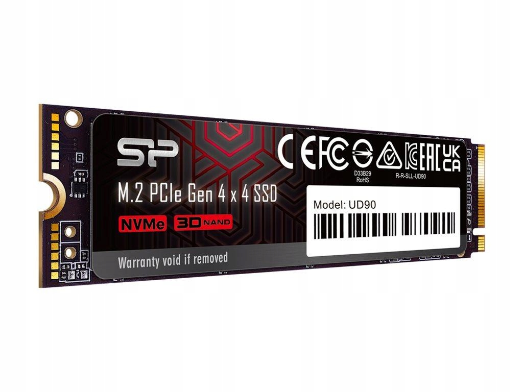 Silicon Power M.2 2280 PCIe 500GB Ssd UD90 Gen4x4 NVMe 4800/3500 MB/s