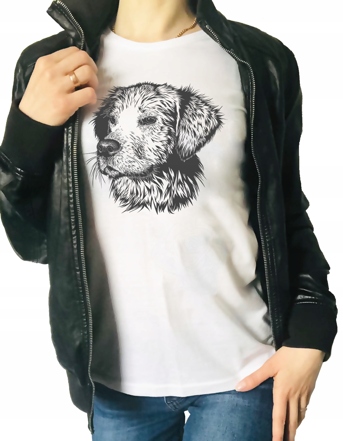 

Koszulka t-shirt Damska z nadrukiem pieska prezent