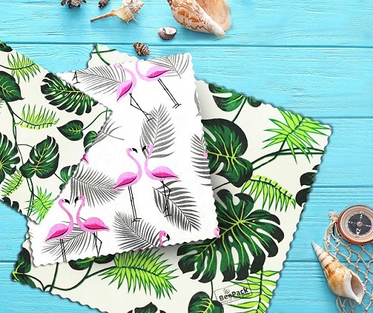 Woskowijki do przechowywania żywności, Tropical Pack II 3 szt., BeePack Kolor wielokolorowy