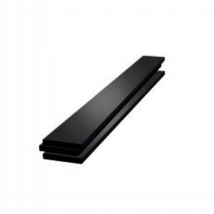 Hliníková ploška černá 80x5 mm, délka 2 m