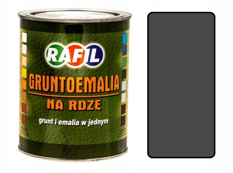 

Gruntoemalia farba Rafil 0,8L grafit RAL7024