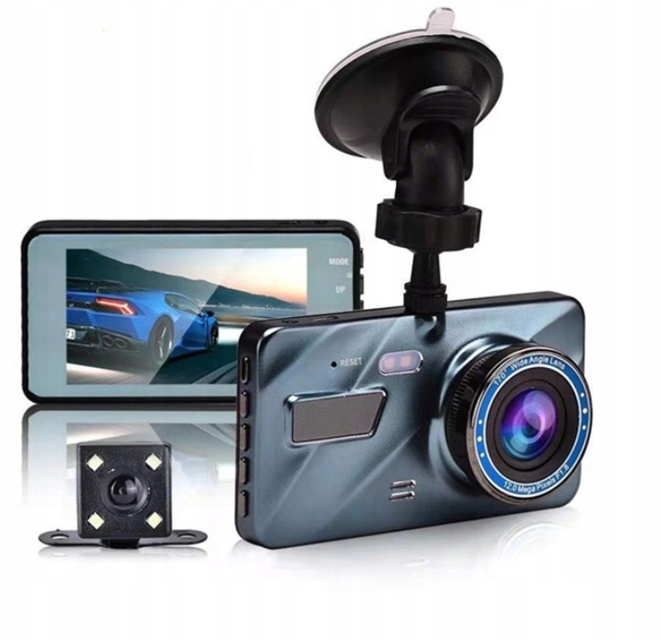 REJESTRATOR JAZDY FHD Z KAMERĄ COFANIA+KARTA 32GB
