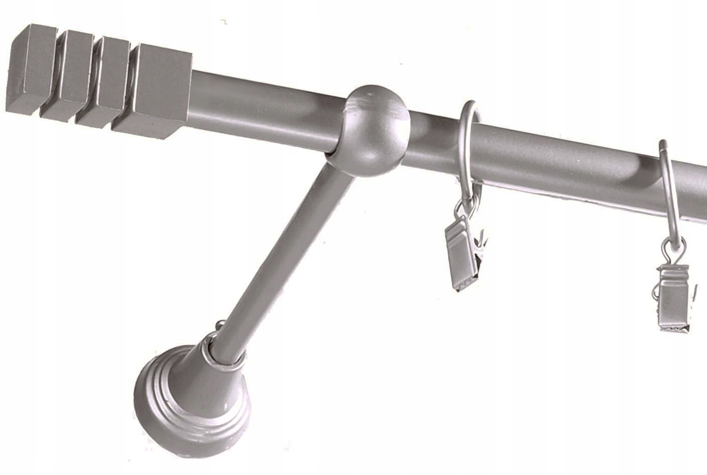 Karnisz metalowy fi 16 pojedyńczy 100 cm Waga produktu z opakowaniem jednostkowym 0.9 kg