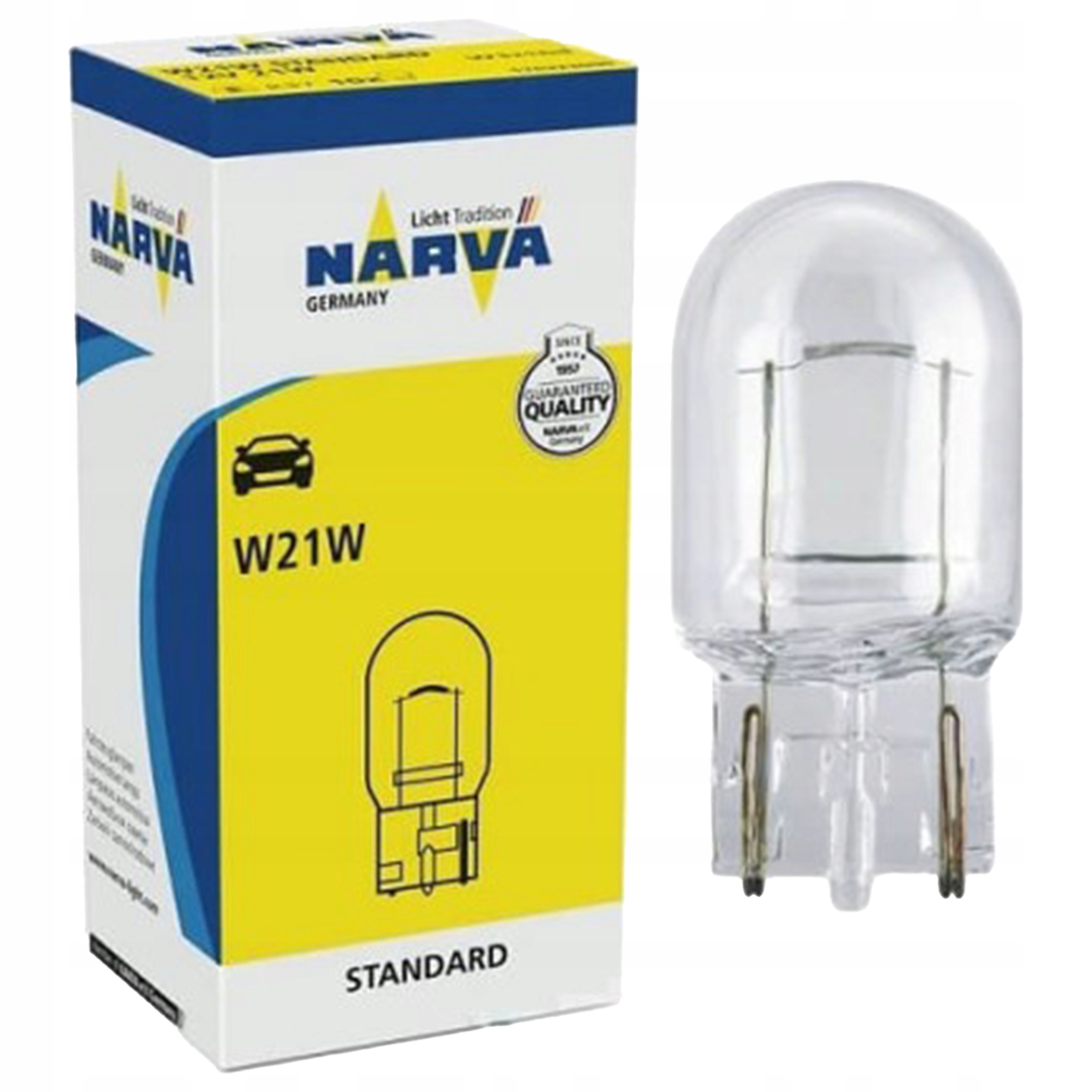 Narva Żarówka W21W 12V Standard 17632 całoszklana 1 sztuka