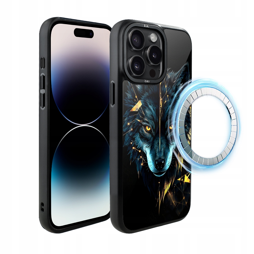 Pouzdro Ibizu DropGuard Matné s MagSafe pro iPhone 14 Pro Max, Wolf of Power