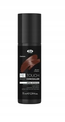 Lisap Re-touch Barvicí sprej na odrosty Chestnut Kaštanový 75 Ml