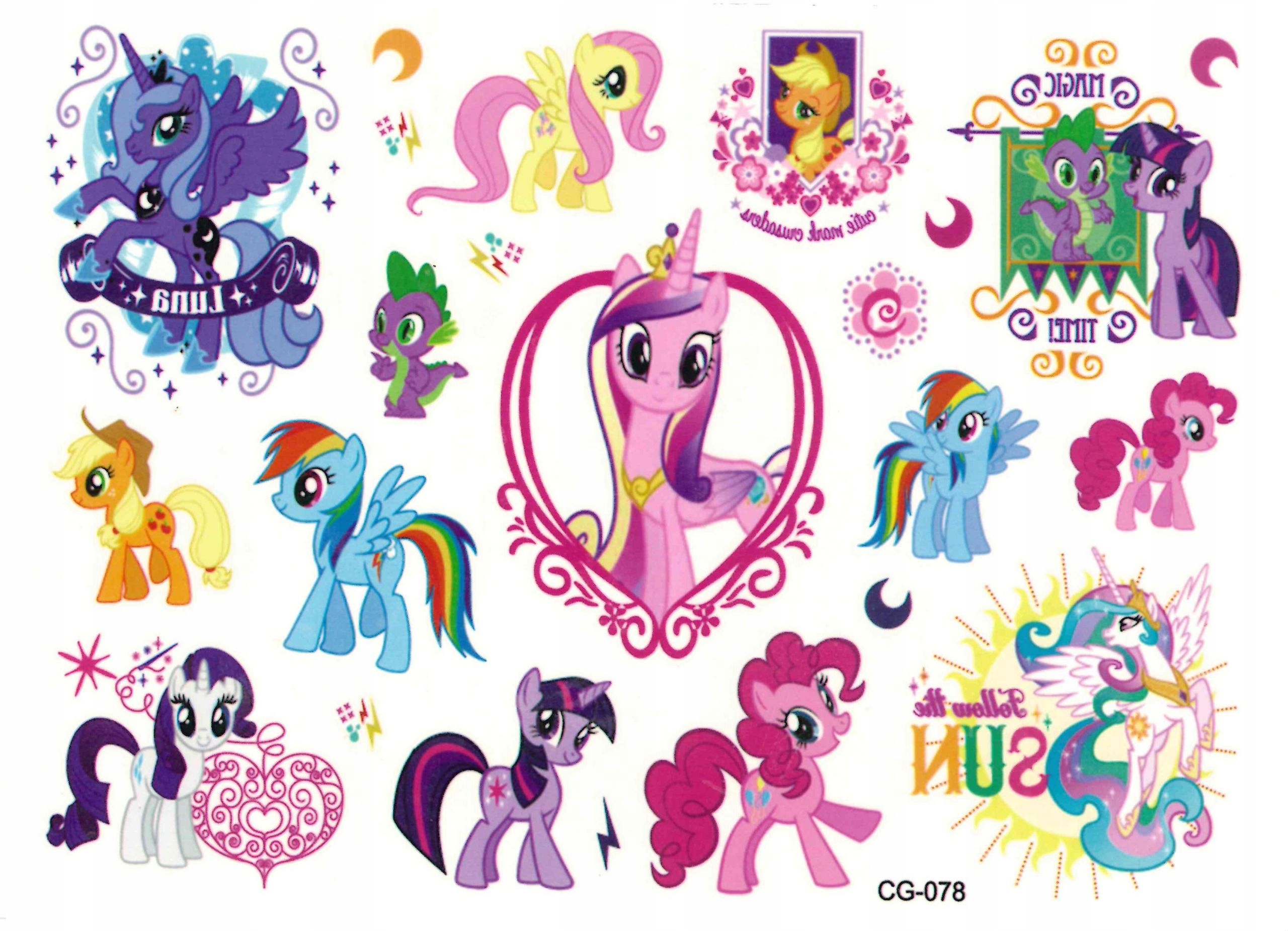 

Tatuaże zmywalne dla dzieci Koniki Pony CG078