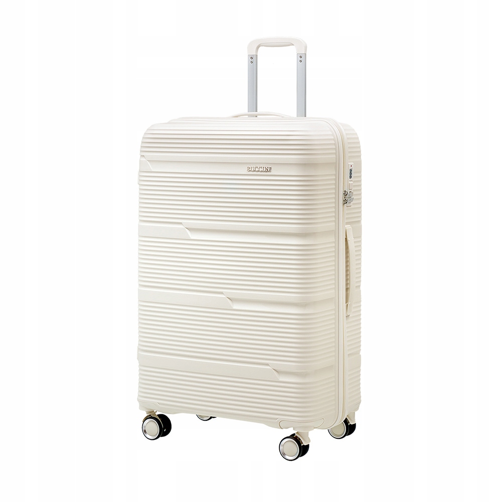 Walizka Duża Podróżna Twarda Polipropylen Puccini Biała PP023A-0 Casablanca