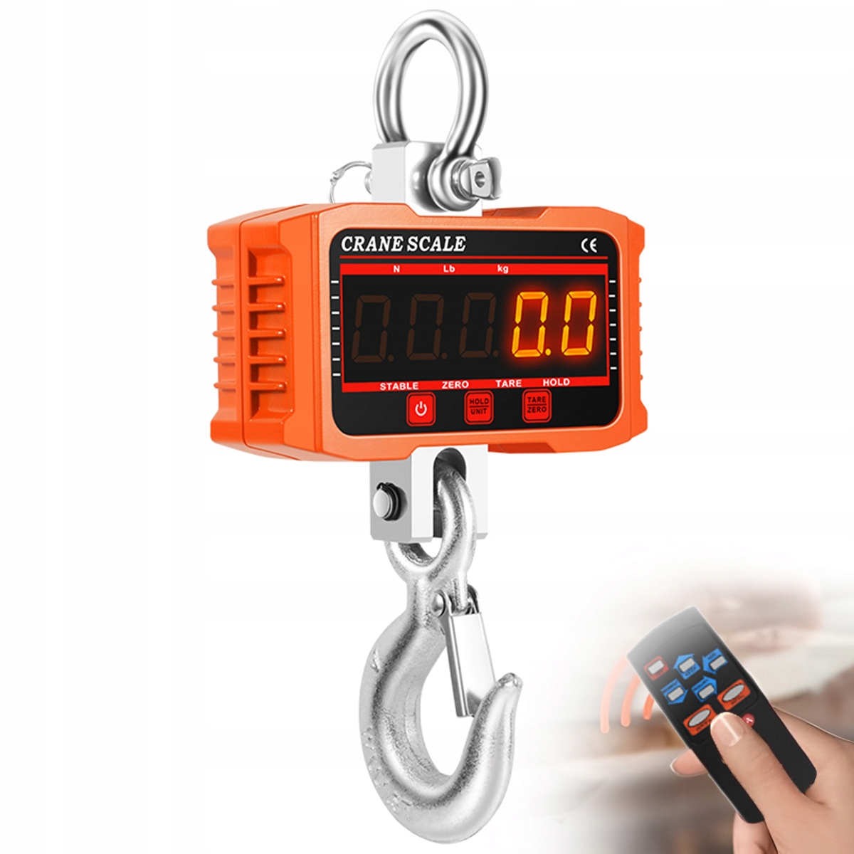 2000 kg Skladovací Váha Háková elektronická s dálkovým ovládáním průmyslová váha