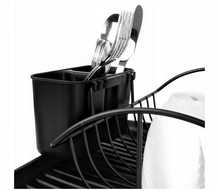 SUSZARKA CZARNA NACZYNIA TALERZE OCIEKACZ NACZYŃ Materiał wykonania metal