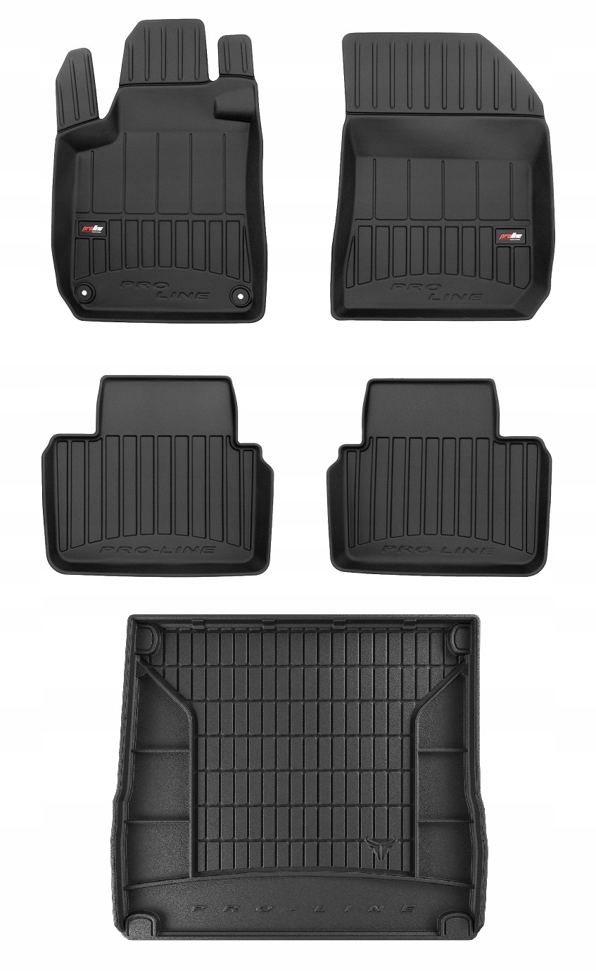 Set 3D gumové rohože Peugeot 308 2 Kombi 2013-2021 bw