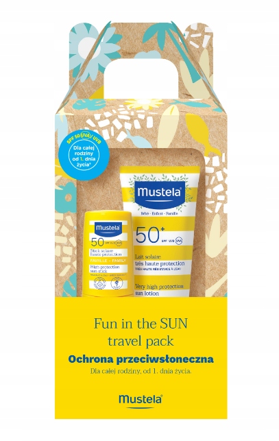 Mustela Zestaw przeciwsłoneczny Fun in the Sun Mleczko 100ml Sztyft 9ml