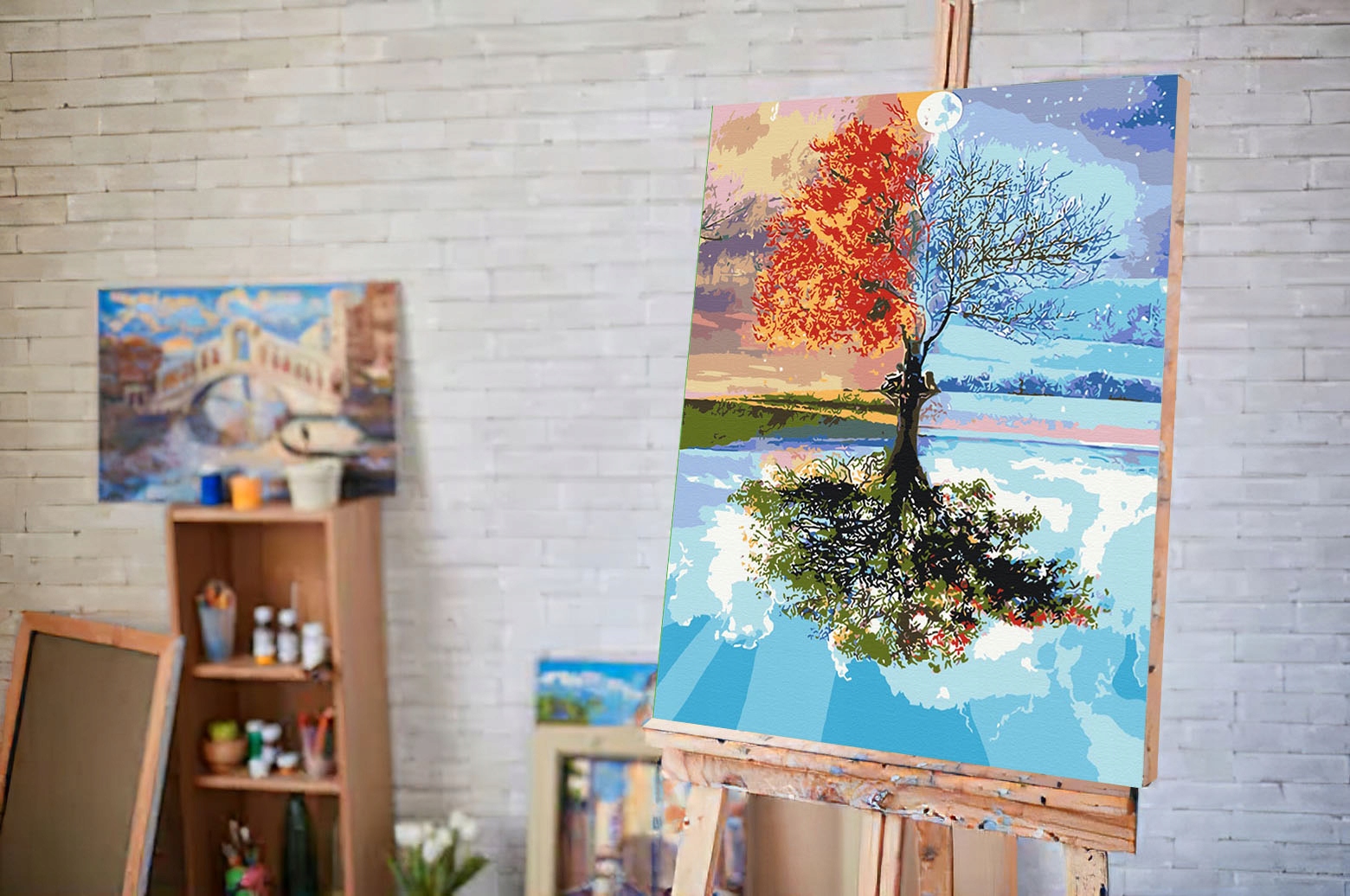 Malowanie Po Numerach Cztery Pory Roku 40x50 Marka Twoje Hobby