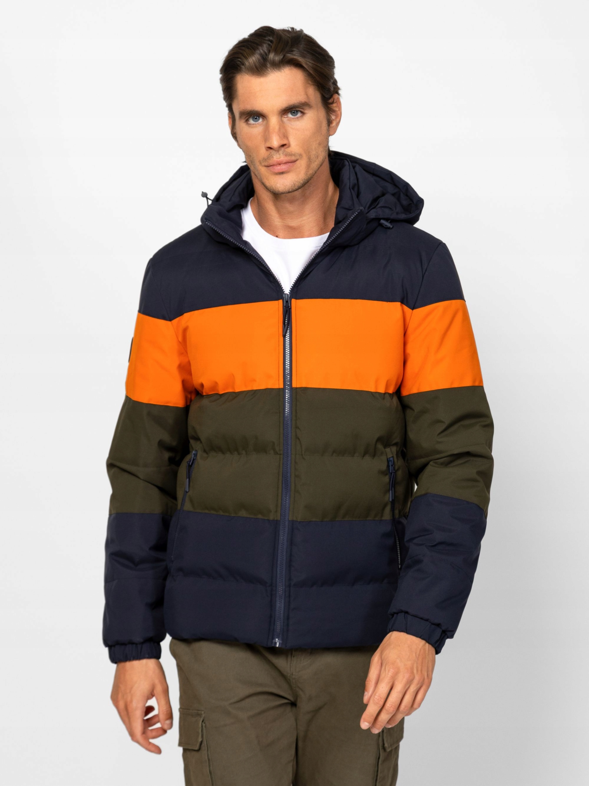 Heavy Tools Pánská S Kapucí Nasim Orange Vícebarevná L