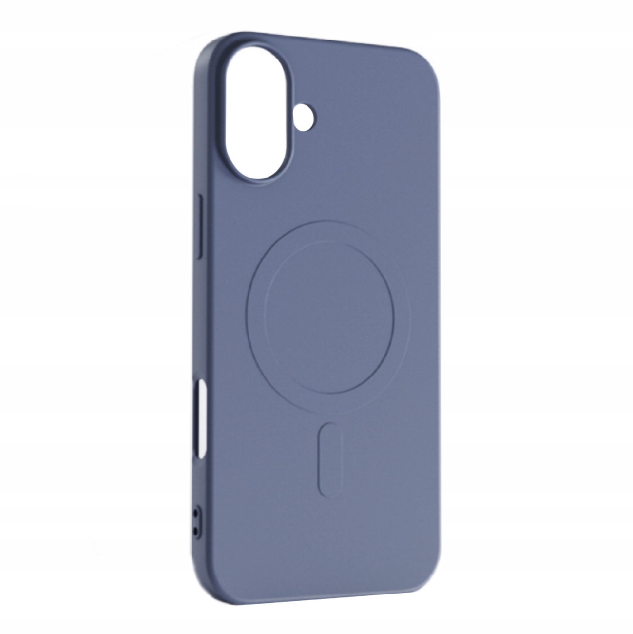 Etui Liquid Silicone Case MagSafe na iPhone 16 ciemnoniebieskie Hurtel