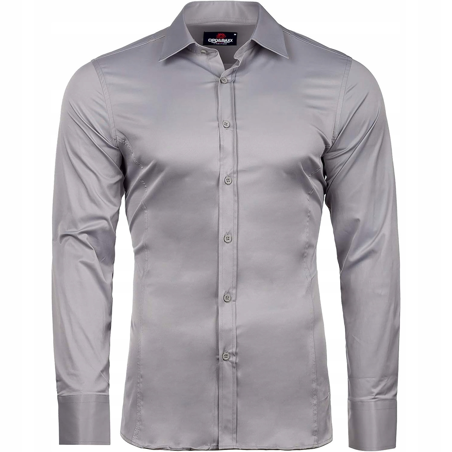 Cipo Baxx pánská košile slim dlouhý rukáv bavlna velikost XL