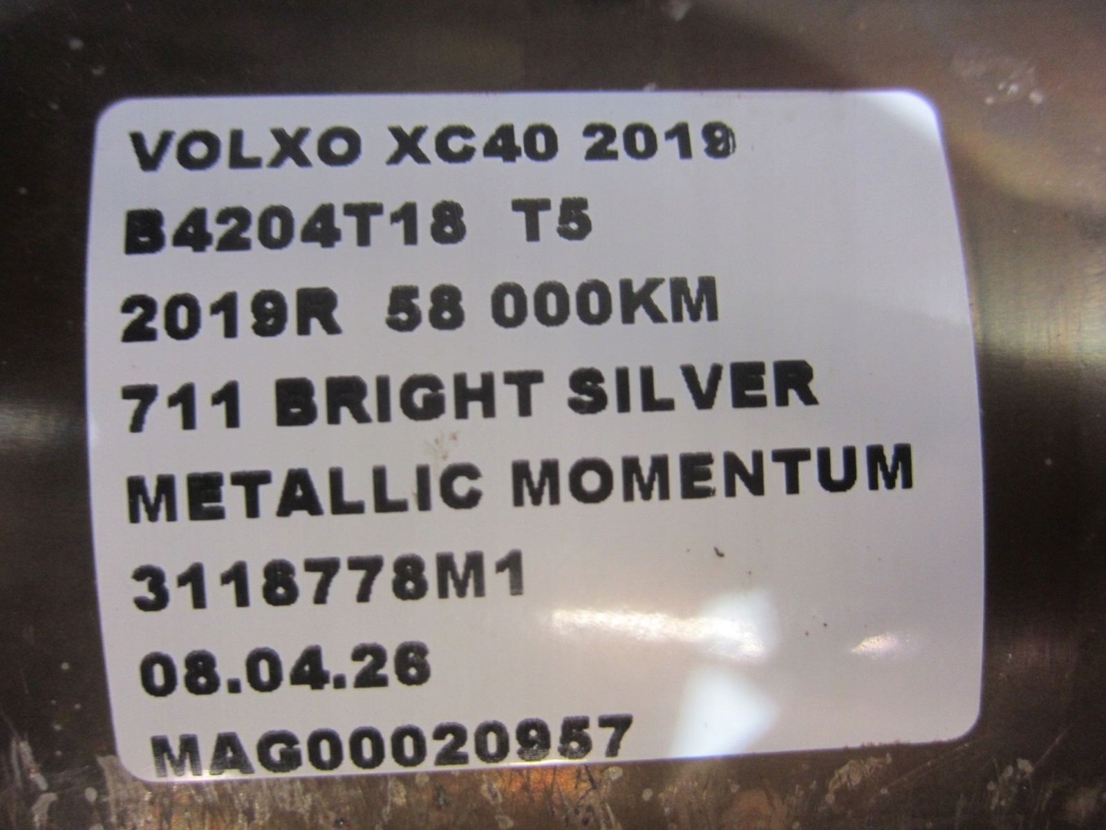 VOLVO XC40 XC 40 USA catalyst filter particulate particulate DPF 2.0 T5 31439957