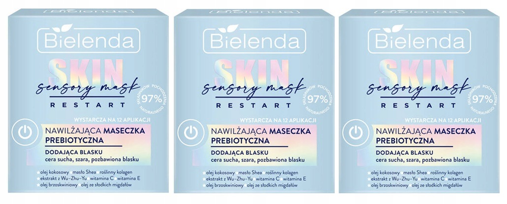 Bielenda Skin Restart Hydratační maska 50 ml x 3 ks
