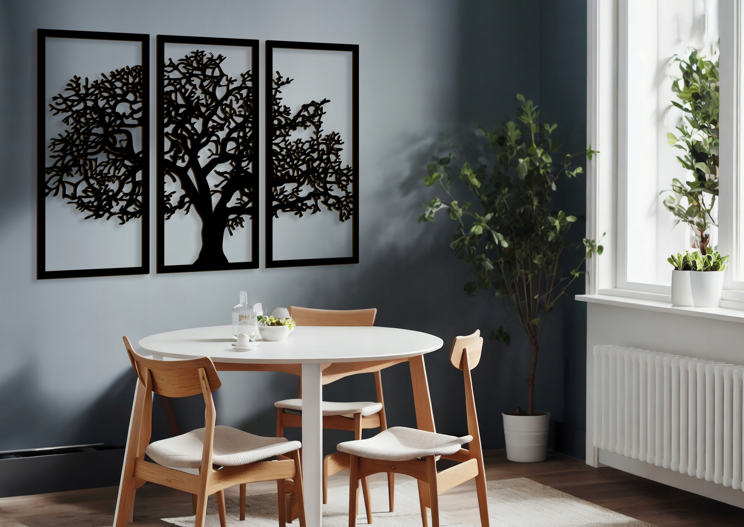 OBRAZ AŻUROWY DEKORACJA ŚCIENNA SALONU DRZEWO 3D Stan opakowania oryginalne