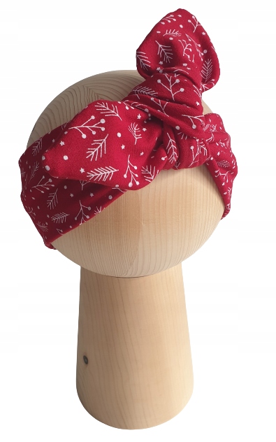 

Opaska Świąteczna PinUp Czerwona 36cm 39cm