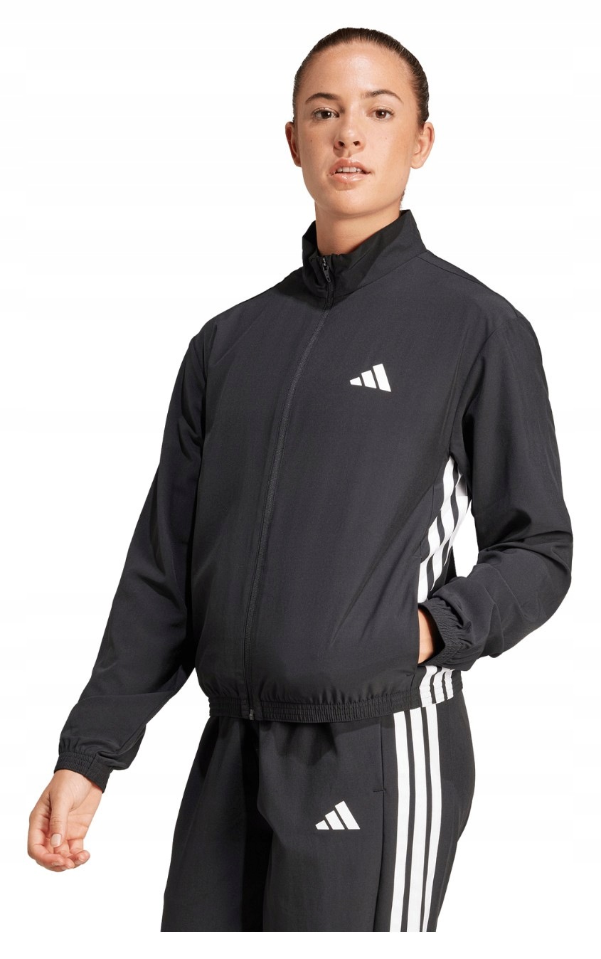 Bunda Adidas Train Essentials 3-STRIPES černobílá JD6539 vel. L