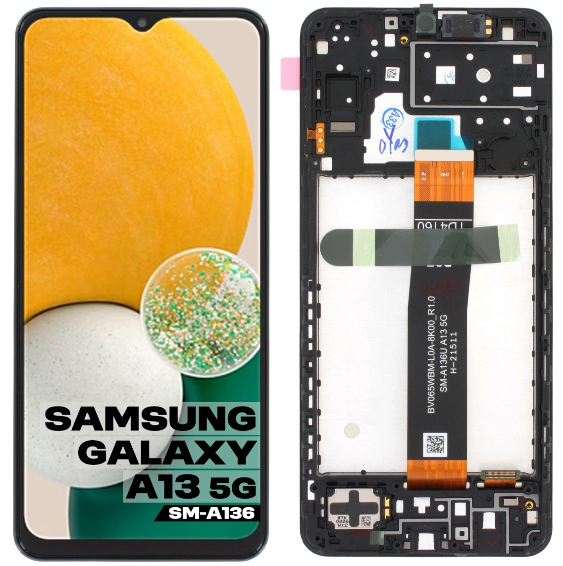 Originální LCD displej Dotykový displej Samsung A13 5G SM-A136 Rámeček