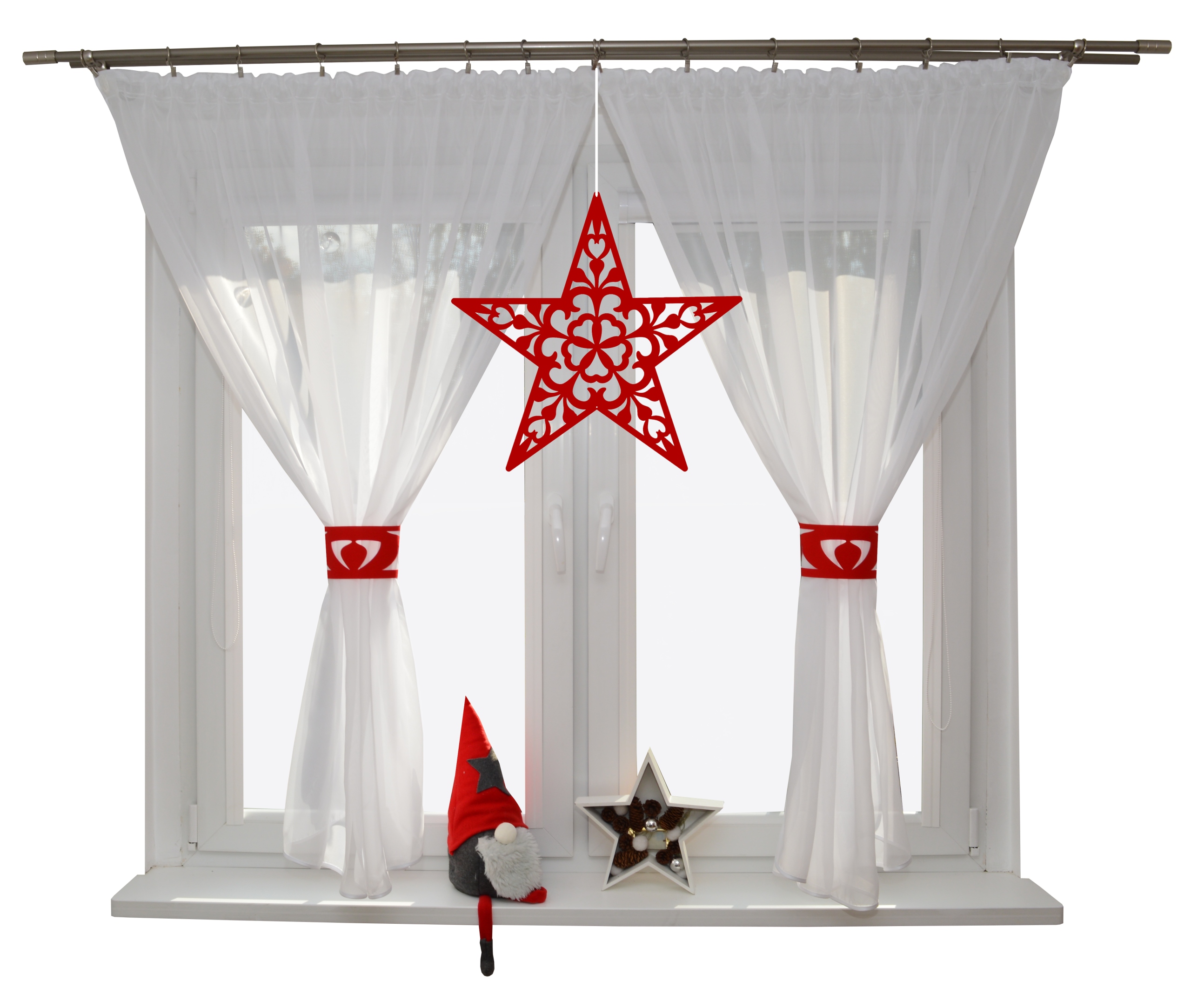 

Firana Świąteczna gwiazda Boże Narodzenie Ażur G1