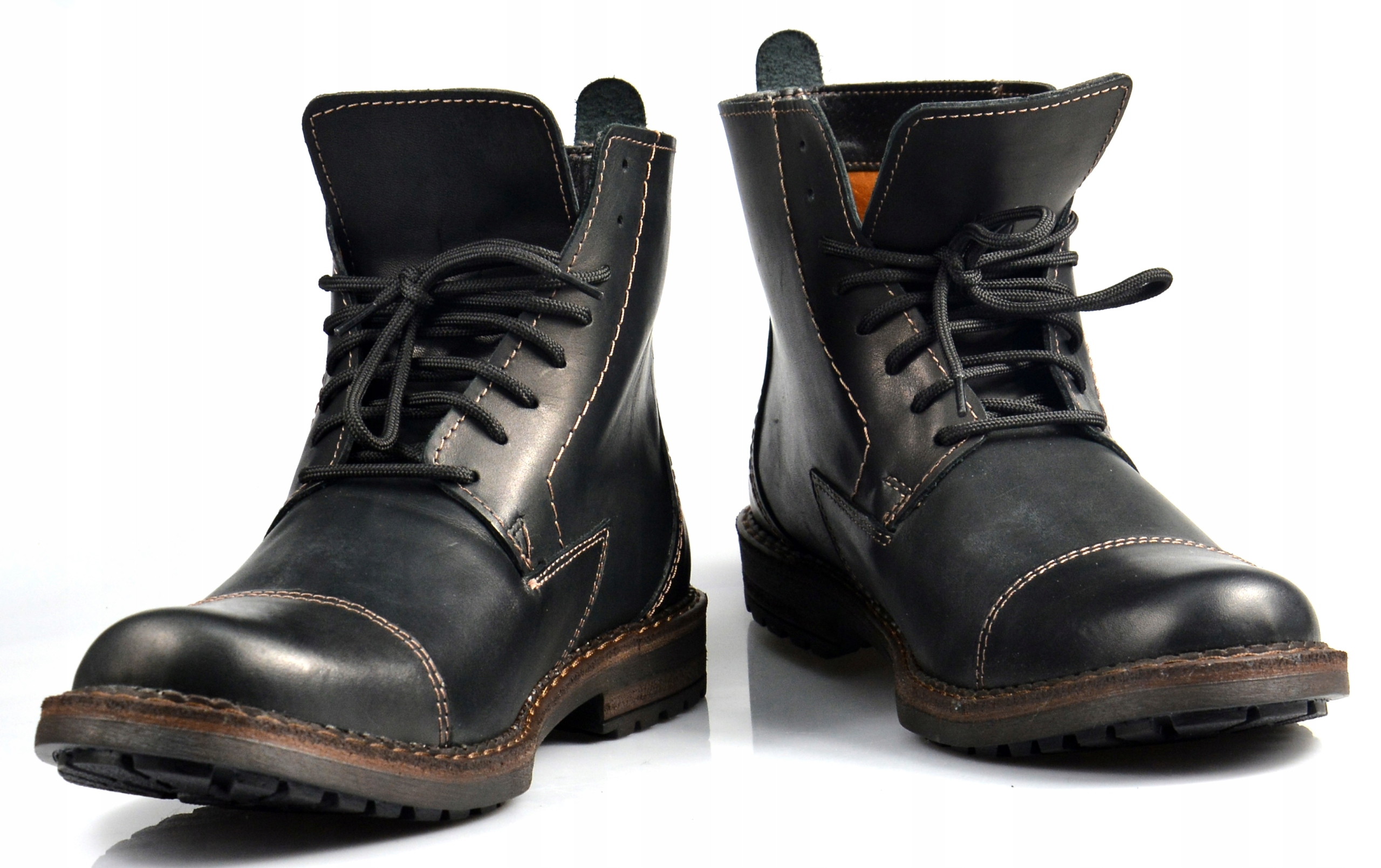 4A czarne botki sztyblety POLSKIE skóra 41 Kod producenta 4A