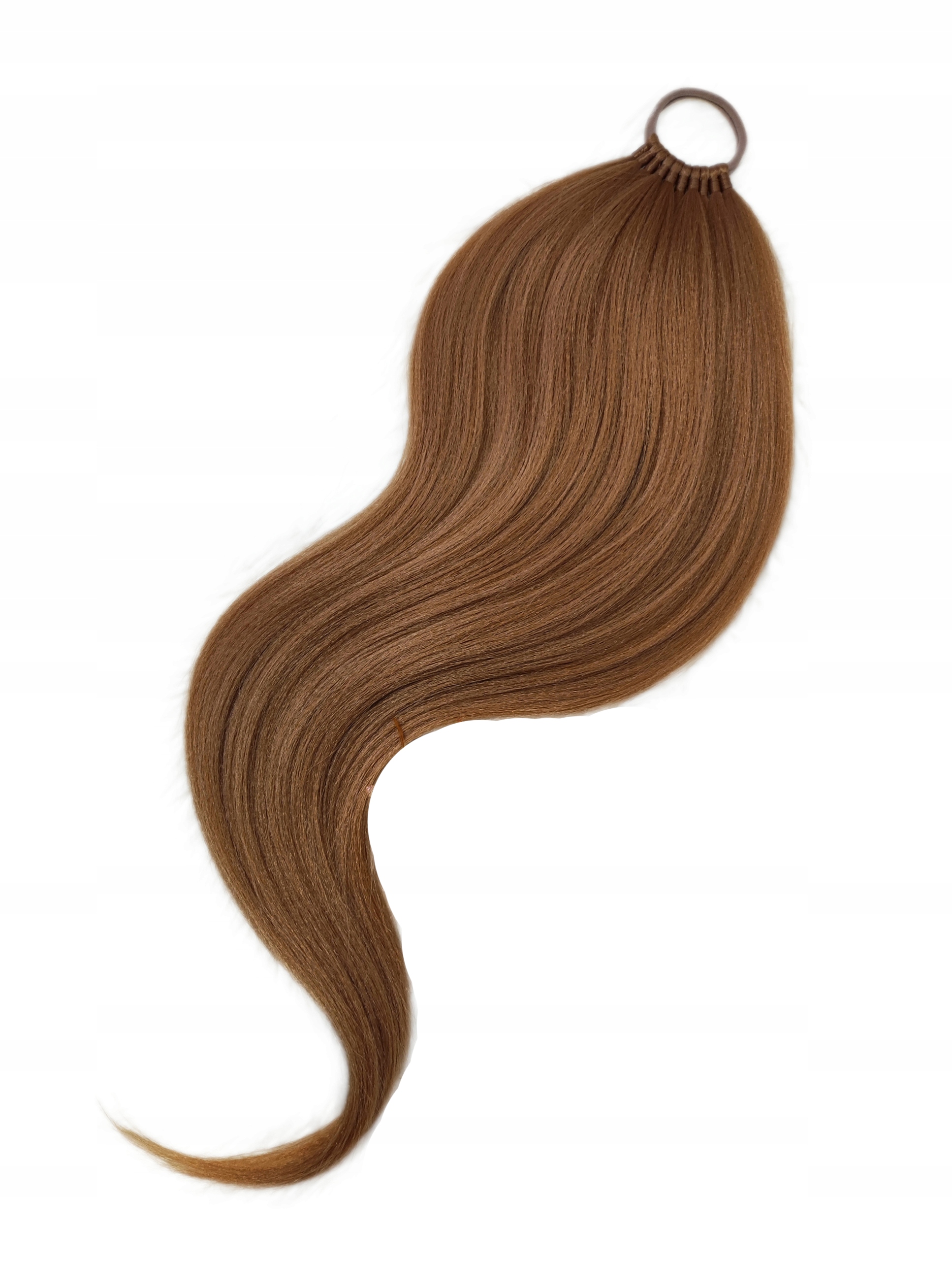 Připínací poník na gumičce, Příčesek, medově hnědá, Medová Žena, 80 cm