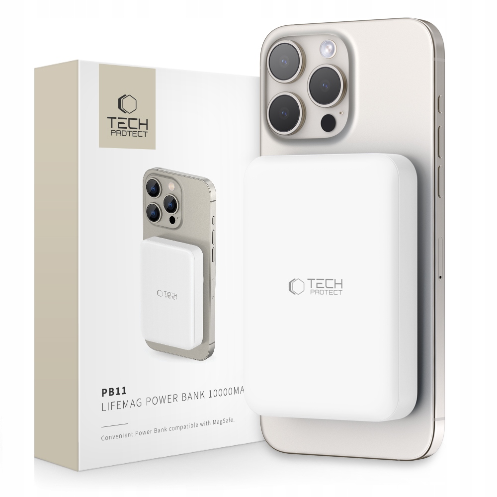 Magnetická Powerbanka Powerbank 15W Qi Na Pouzdro Pro Magsafe 10000MAH