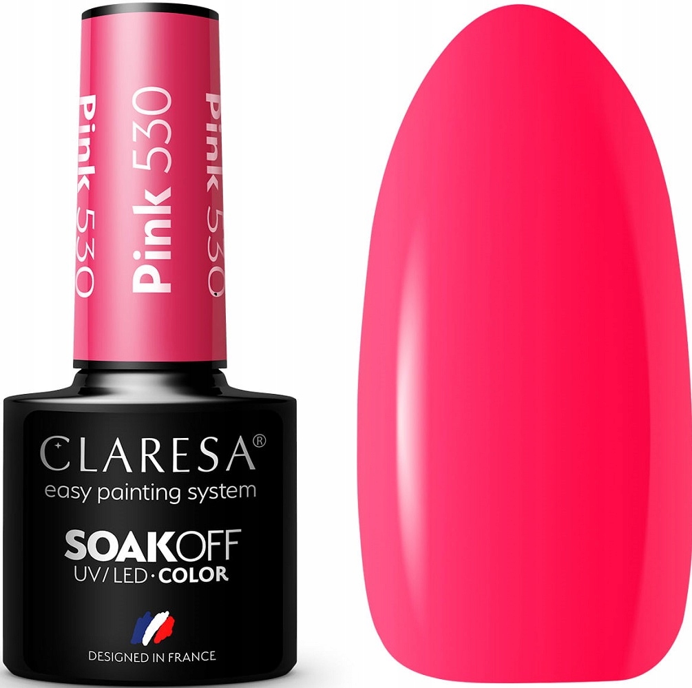 

Claresa Lakier Hybrydowy Pink 530 Neonowy Róż 5g