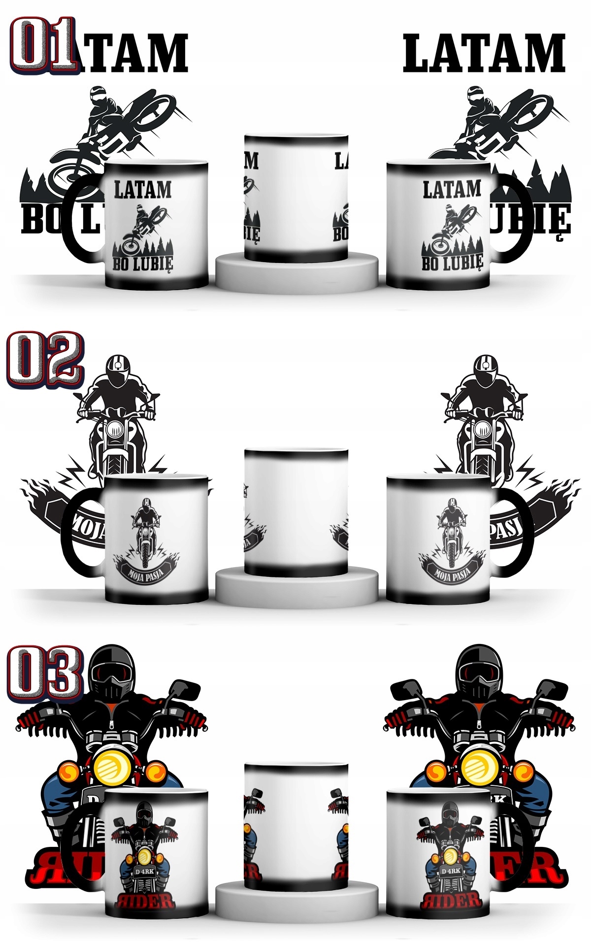 MAGICZNY KUBEK DLA MOTOCYKLISTY + IMIE + KARTONIK Marka Resolid