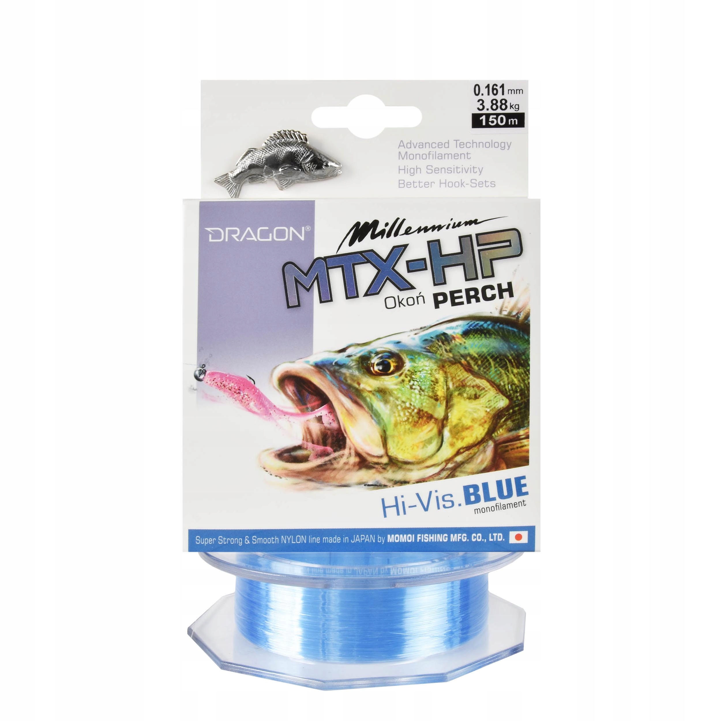 Żyłka spinningowa Dragon Millenium Mtx-hp Okoń 0.16mm 150m 3,88kg 1szt.