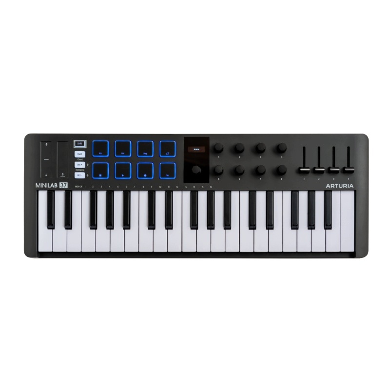 Arturia MiniLab 37 Black MIDI kontrolér Usb 37 kláves Pady