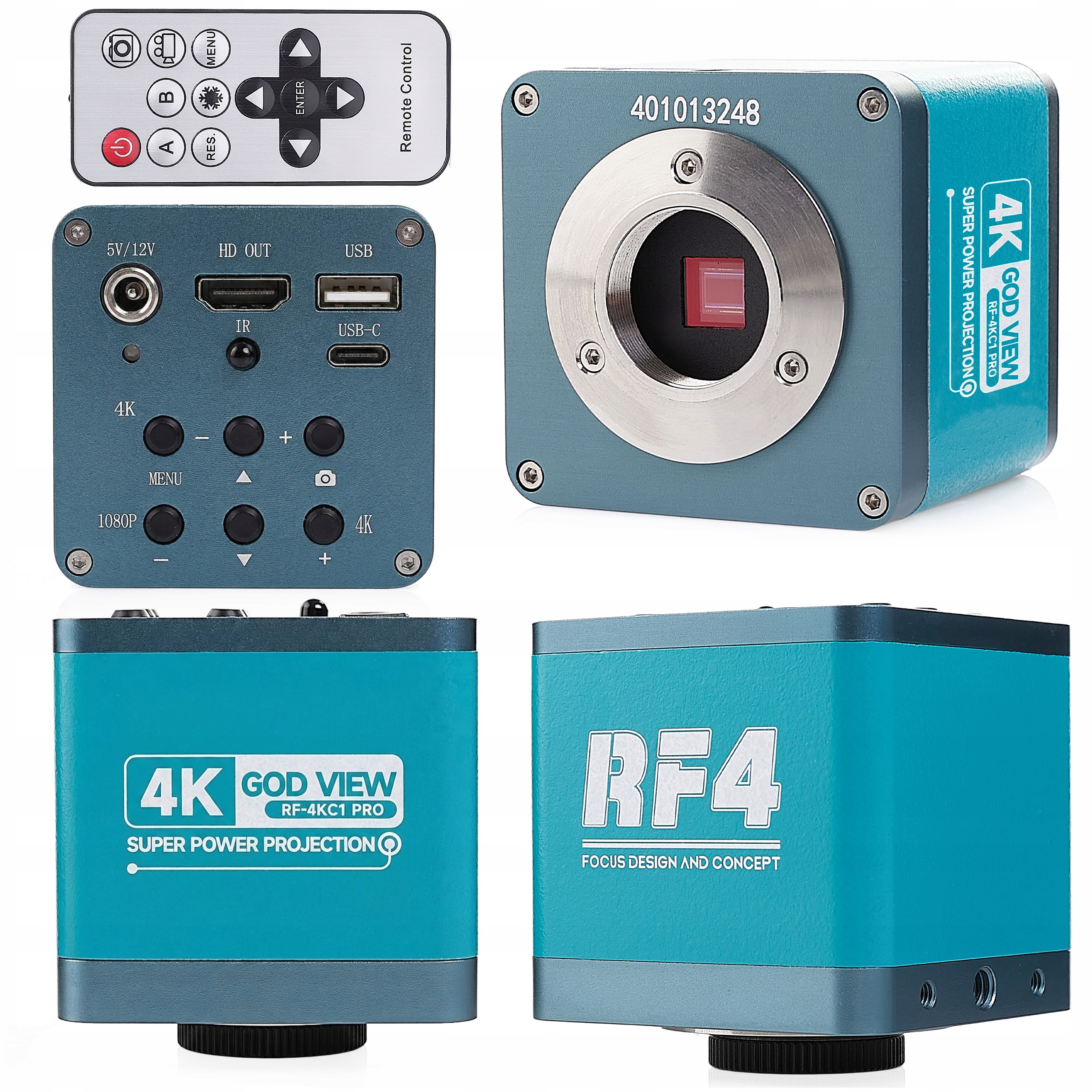 Kamera Pro Stereoskopický Mikroskop Digitální 4K RF-4KC1 3840x2160 30FPS