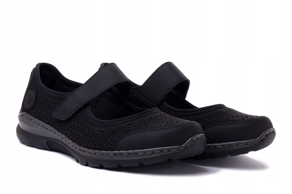 Półbuty damskie RIEKER L32B5-00 black r41 Rozmiar 41