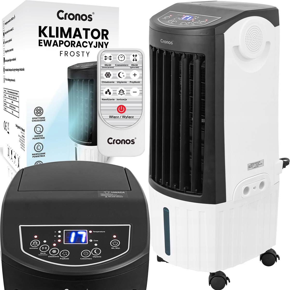 

Klimator Klimatyzer Wodny Przenośny Jonizacja 12L
