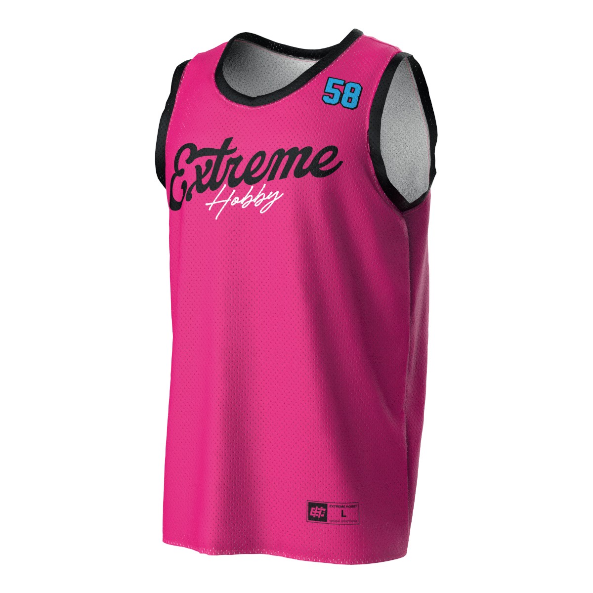 Tričko basketbalové tričko s ramínky Extreme Hobby Vibe 2XL Růžové