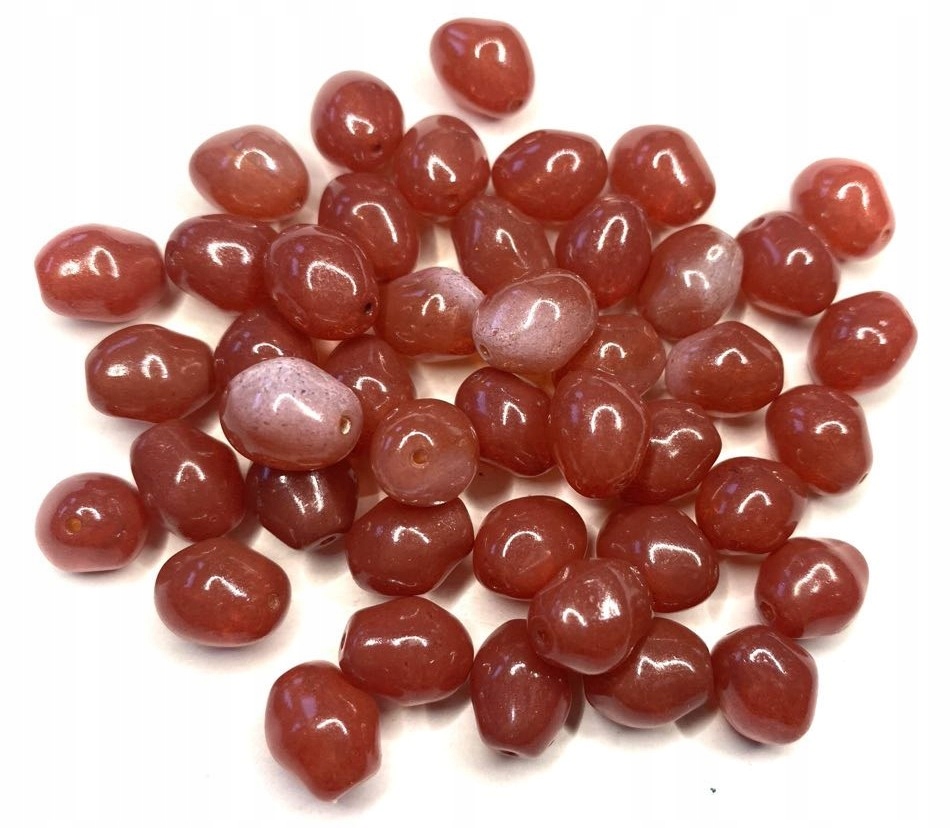 Koraliki Szklane Siny Burgund 13mm 26szt 678