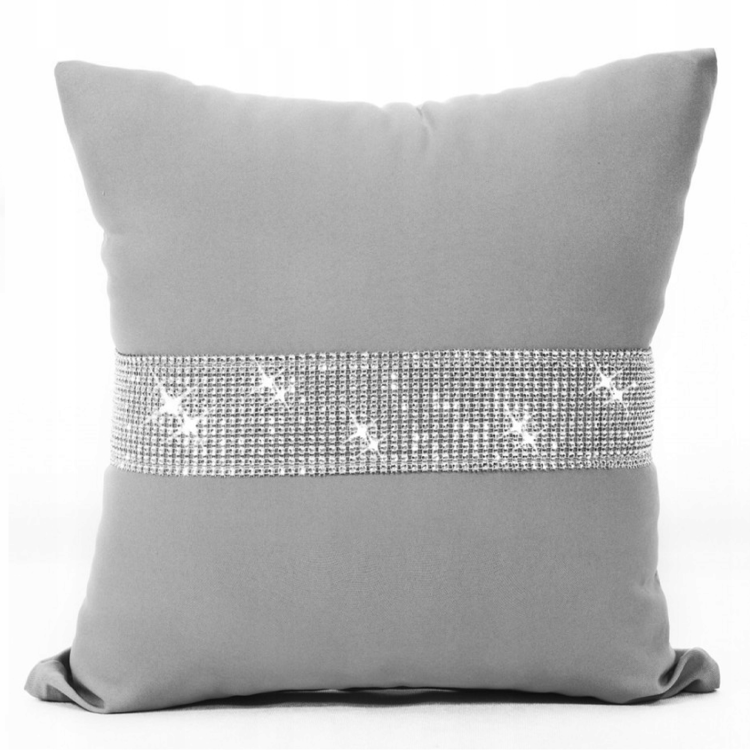 Poszewka na poduszkę z cyrkoniami 40x40 Diamenty