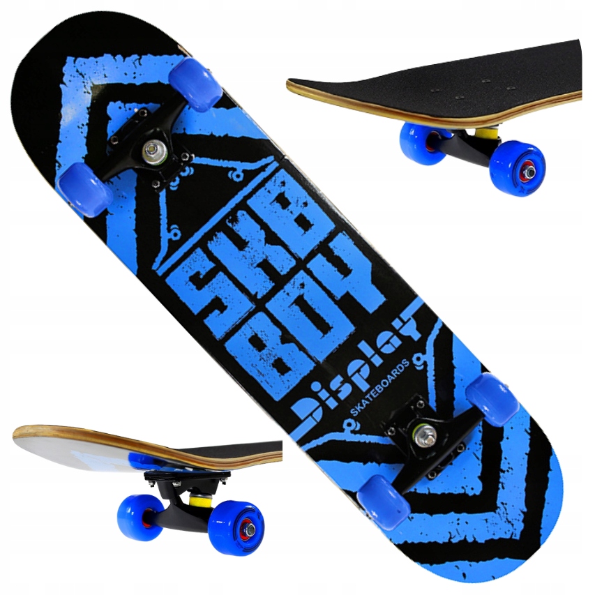 Deskorolka Klasyczna Drewniana Skateboard Dla Dzieci Kauczukowe Kółka Nils