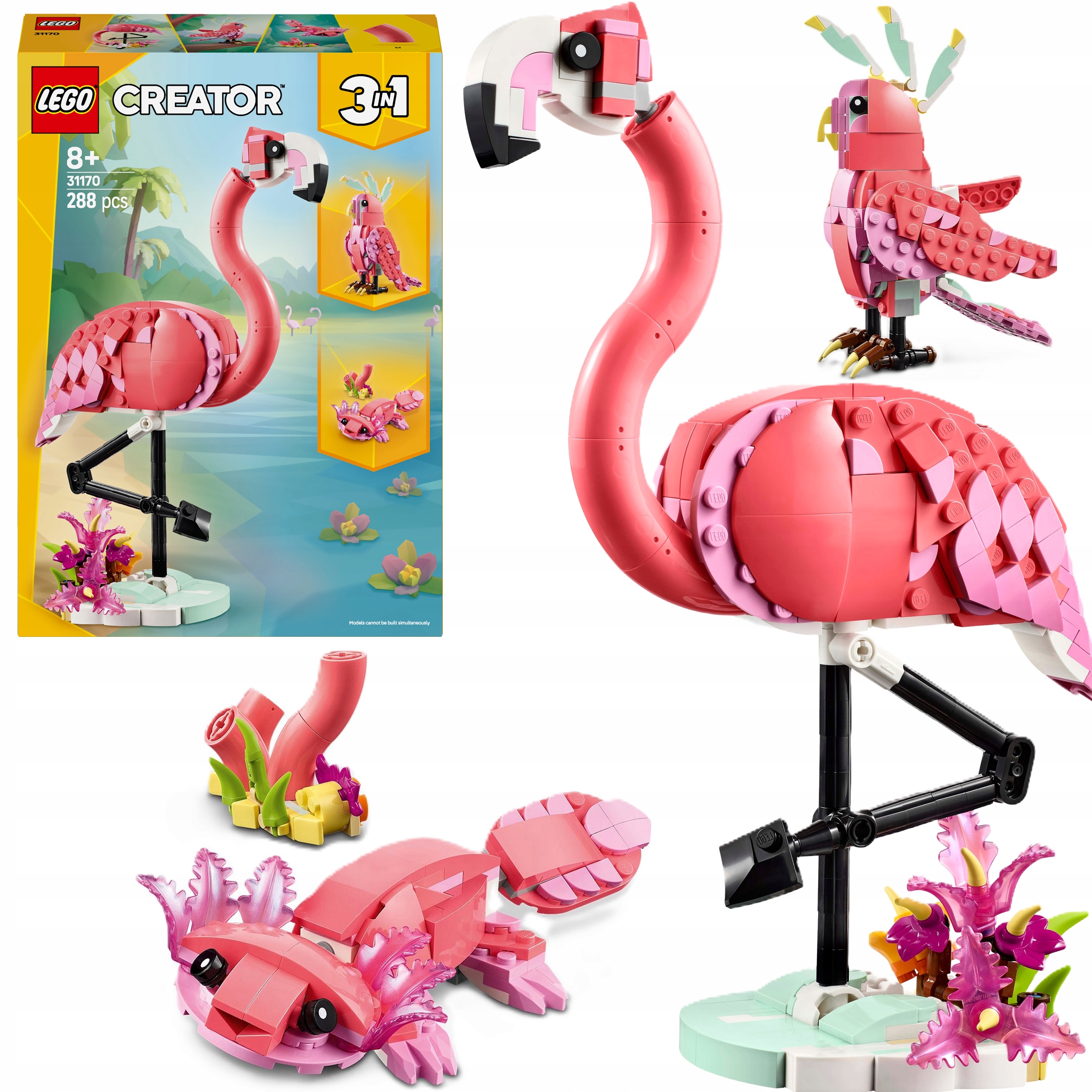 Lego Creator 3 W 1 Dzikie Zwierzęta Różówy Flaming Na Święta