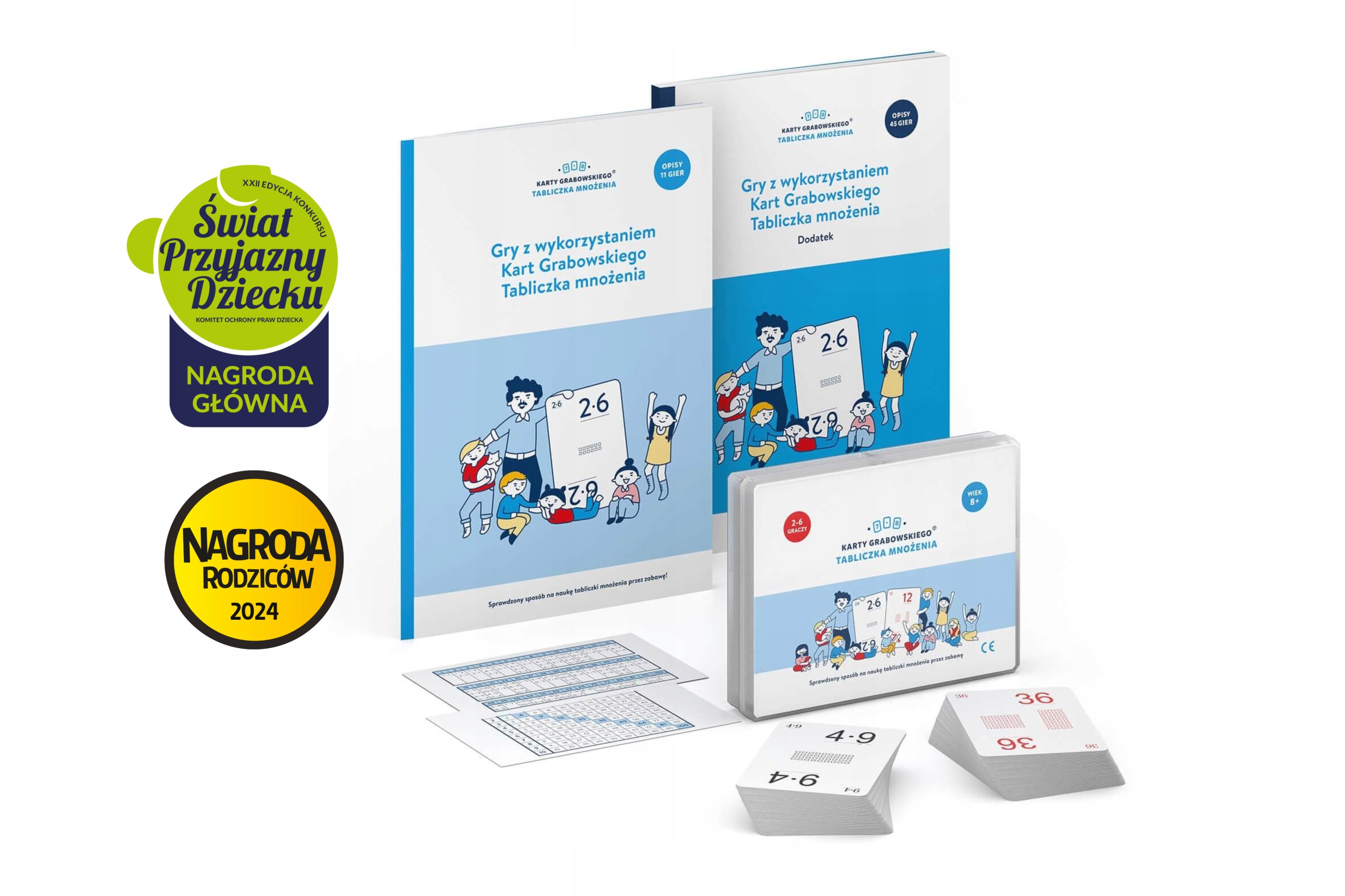 Karty Grabowskiego Tabliczka mnożenia - 56 gier