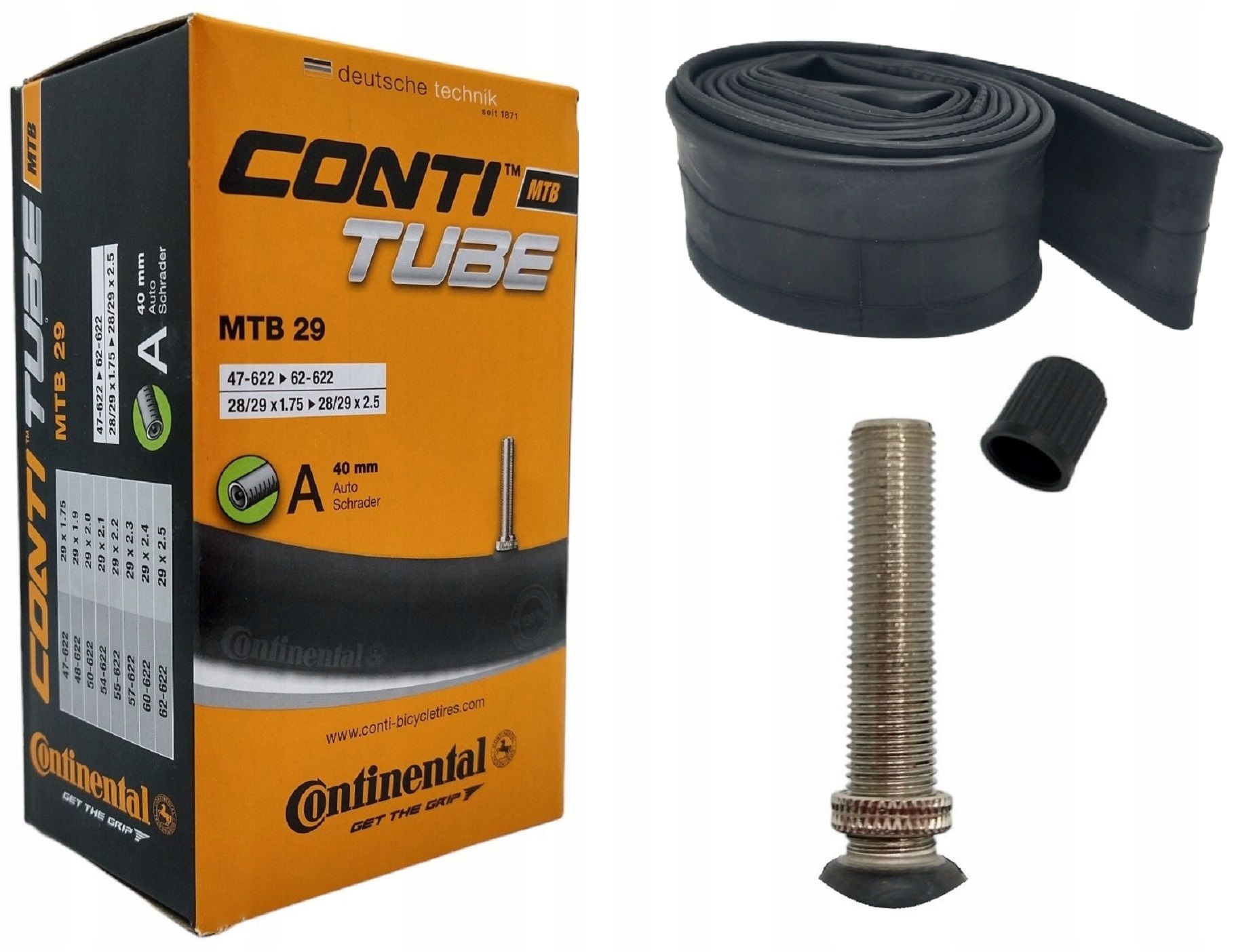 Dętka Rowerowa Continental Mtb 28/29x1.75-2.5" 47/62-622 Av 40mm