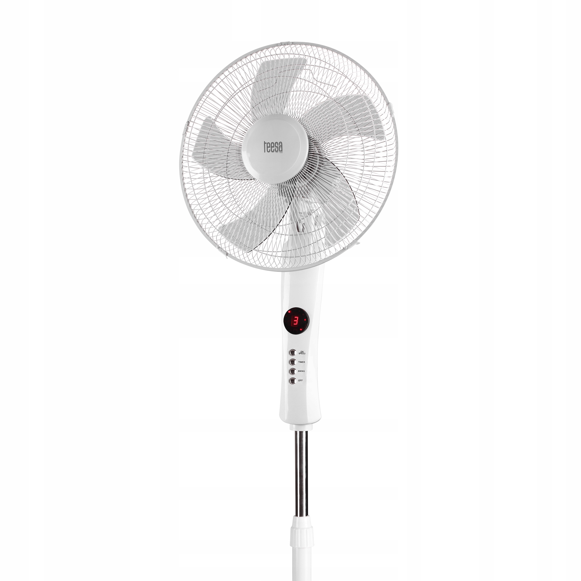Wentylator Wiatrak stojący Teesa sterowany pilotem biały Marka Teesa