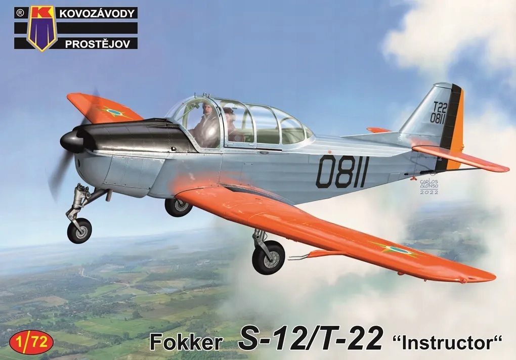 Fokker S-12/T-22 “Instruktor” Kovozavody Prostejov Kpm 0425 v měřítku 1/72